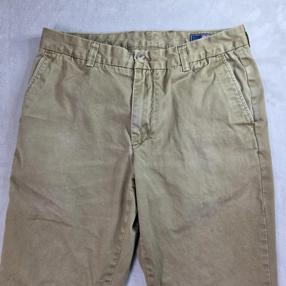 Vineyard Vines Pants Mens 32x30 Khaki Slim Fit Breaker Chino Flat‎ Front 1P1236 - Picture 2 of 13
